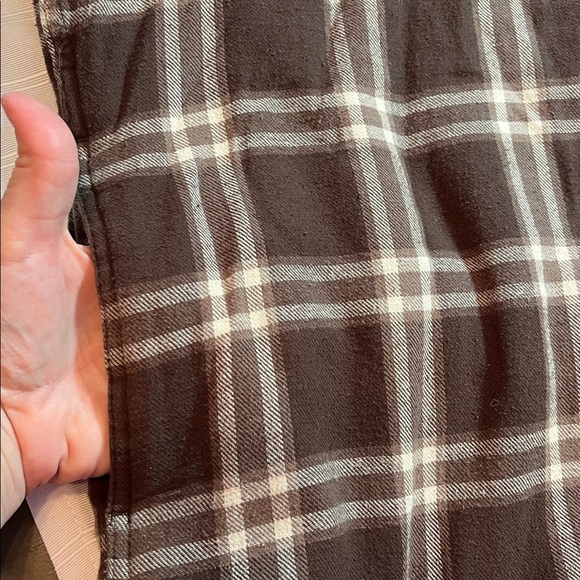 Wrangler Men's Brown Plaid Sherpa Lined Shacket Size M Outdoor Western Chores - Picture 11 of 12